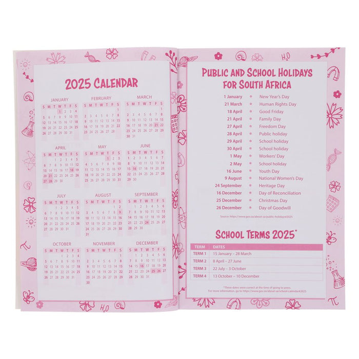 2025 School Diary Blue Specs