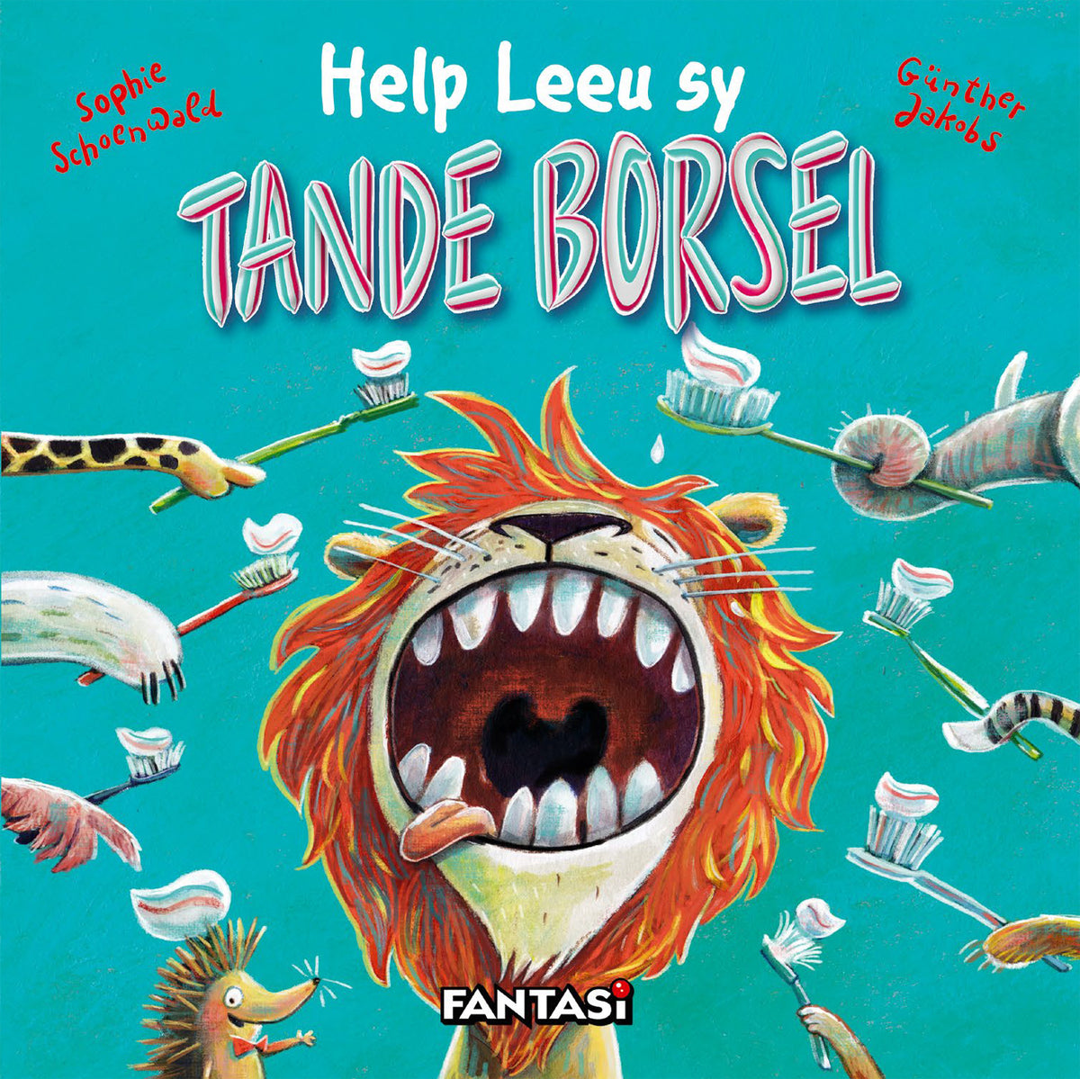 Dieretuin: Help Leeu Sy Tande Borsel