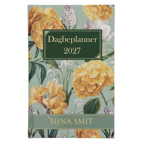 2027 Nina Smit Dagboek - Dagbeplanner Groen en Geel (Hardcover)