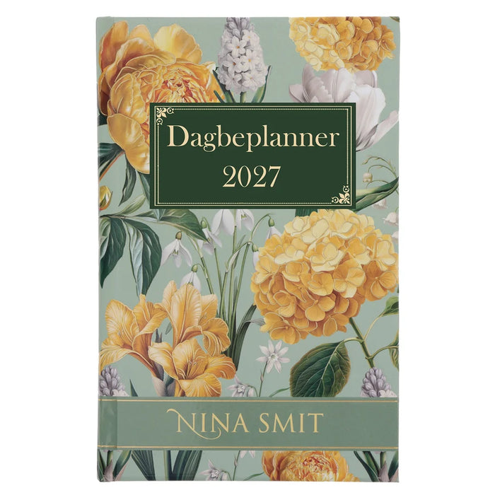2027 Nina Smit Dagboek - Dagbeplanner Groen en Geel (Hardcover)