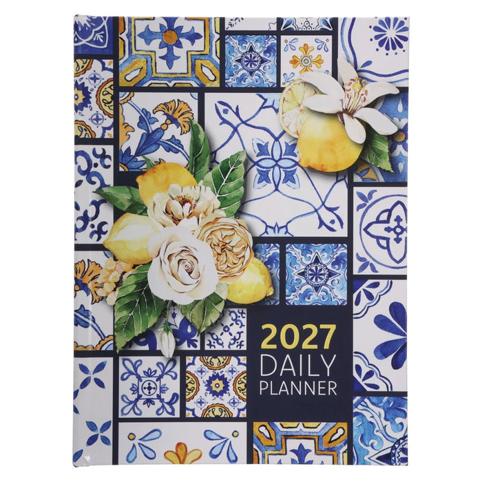 2027 Diary - Daily Planner - Lifestyle for Women - Morrocan Tiles (Hardcover)