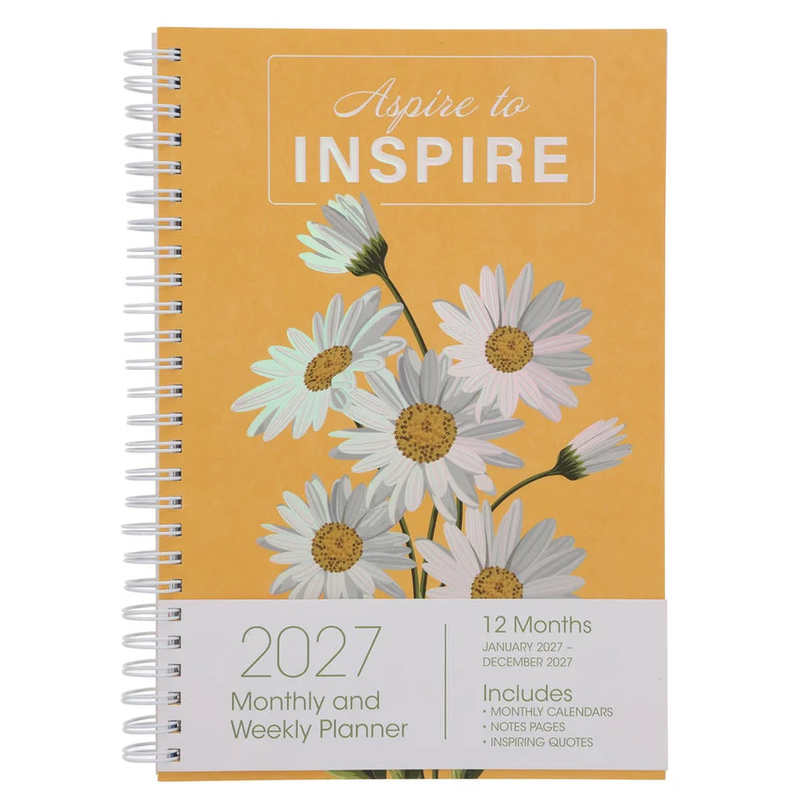2027 Diary - Daily Planner - Inspirational - Aspire to Inspire
