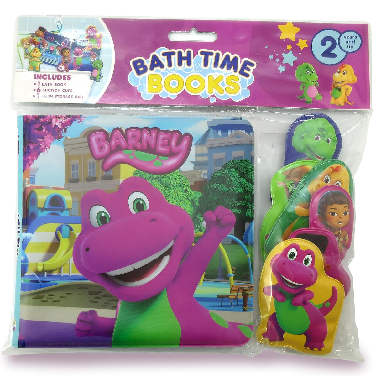Mattel Barney Bath Time Book (Bath Book)