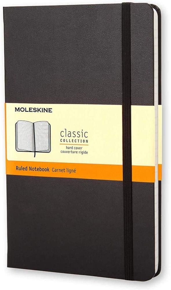 Moleskine Large Ruled Notebook Black (Hardcover)