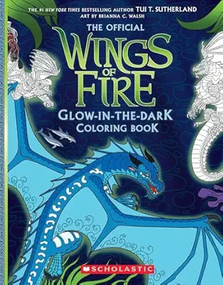 Wings of Fire Glow-in-the-Dark Colouring Book