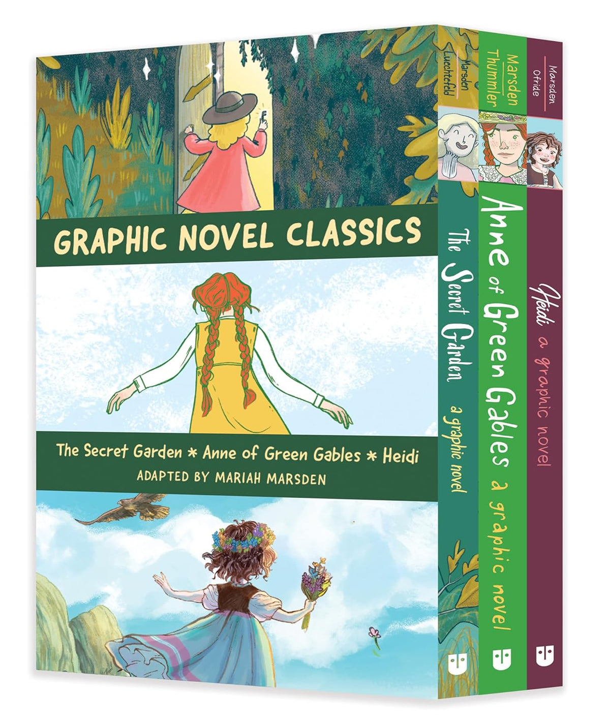 Graphic Novel Classics Boxset: The Secret Garden, Anne of Green Gables, Heidi (Paperback)