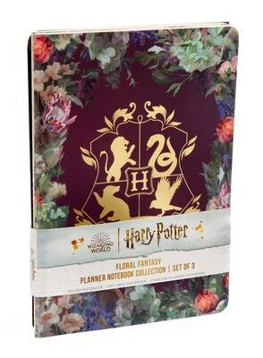 Harry Potter: Floral Fantasy Planner Notebook Collection (Set of 3)