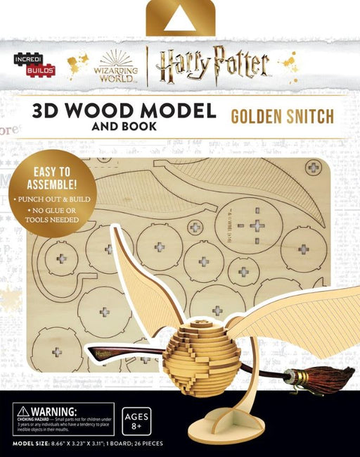Harry Potter Puzzle Golden Snitch Build Your Own 3D Sculpture Metal
