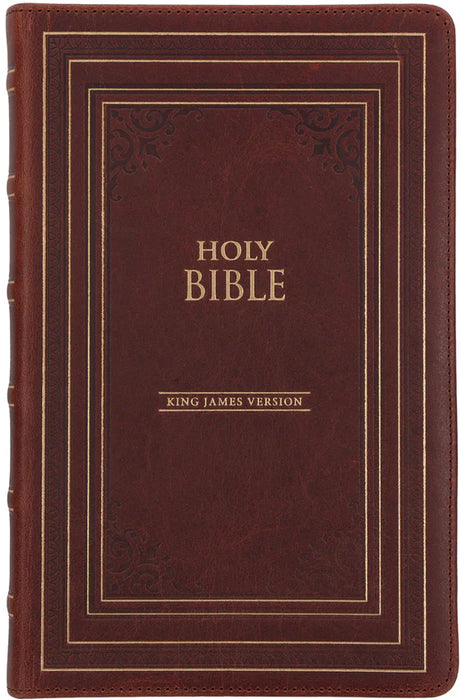 KJV Deluxe Gift Bible Brown (Genuine Leather)