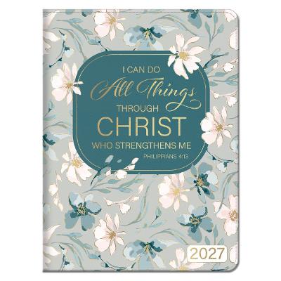 2027 18-Month Planner for Women - Faux Leather With Zip (Flexcover)