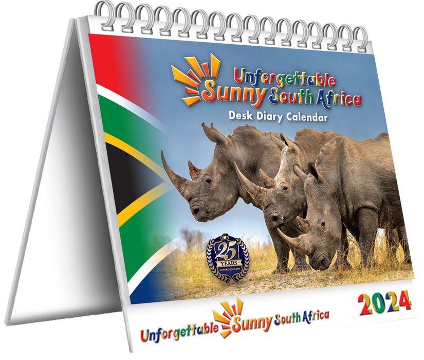 Sunny South Africa 2024 (Desk Calendar) — Wordsworth Books