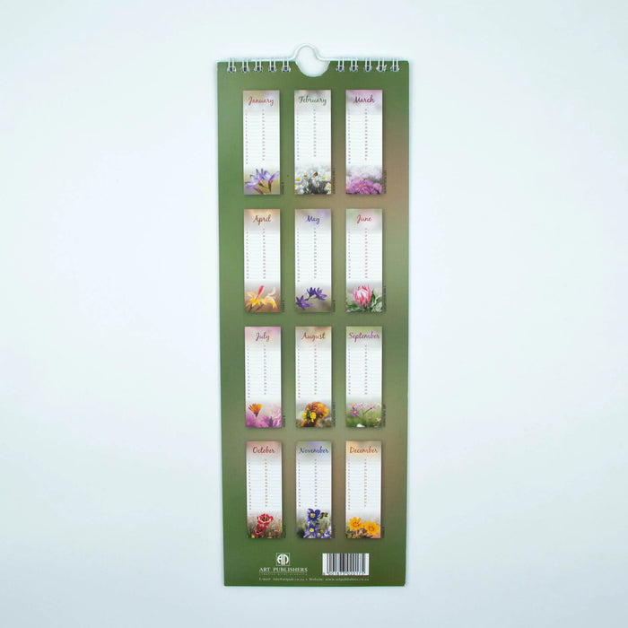 South African Flowers Birthday Calendar