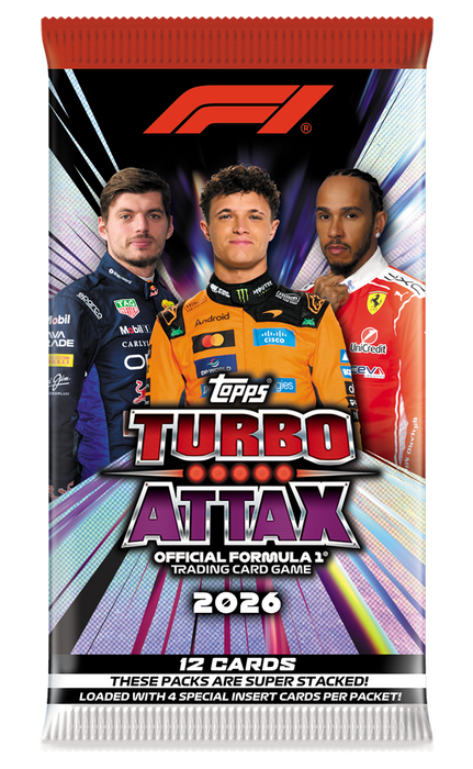 Topps F1 Turbo Attax - Booster (12 Cards per Pack)