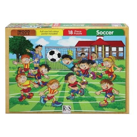 RGS Group Soccer Wooden Puzzle (18 Piece)