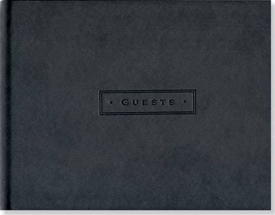 Classic Black Guest Book (Hardcover)