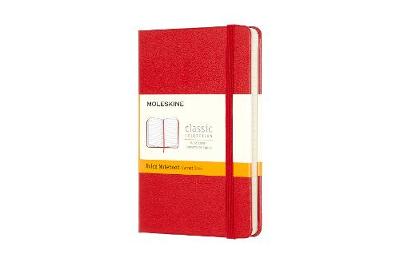 Moleskine Pocket Ruled Hardcover Notebook Red