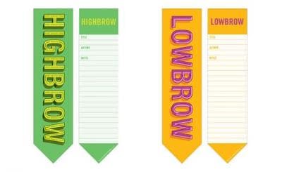 Knock Knock Highbrow/Lowbrow 2-in-1 Bookmark Pads