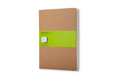 Moleskine Plain Cahier Xl - Kraft Cover (3 Set)