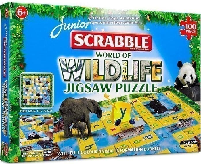 Scrabble World of Wildlife Jigsaw Puzzle 100 Pieces