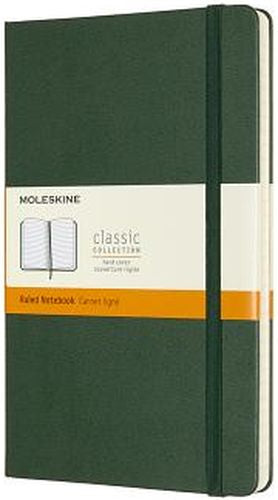 Moleskine Notebook, Large, Ruled, Myrtle Green, (Hard Cover)