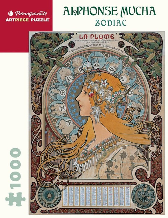Alphonse Mucha: Zodiac 1000pc Puzzle