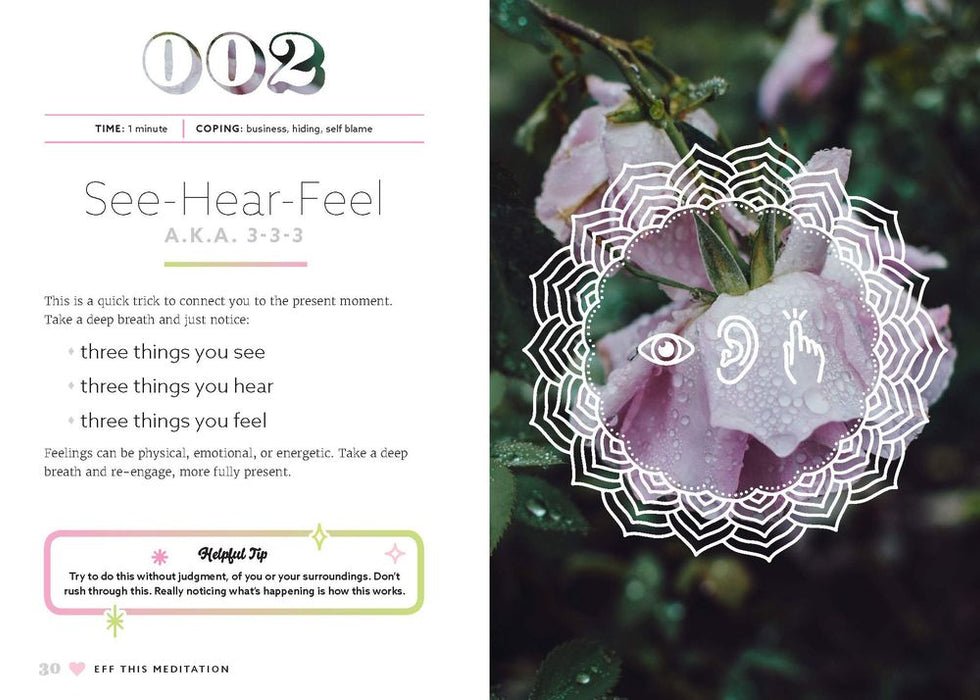 Eff This! Meditation: 108 Tips, Tricks, and Ideas for When You're Feeling Anxious, Stressed Out, or Overwhelmed (Hardcover)