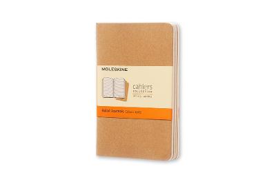Moleskine Ruled Cahier: Kraft Cover - 3 Set