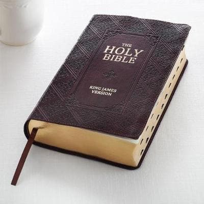 KJV Giant Print Standard Red Letters with Thumb-Indexing Brown