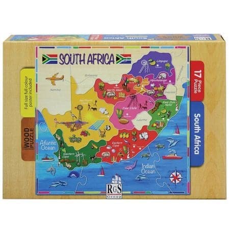RGS Group Map Of South Africa Wooden Puzzle (17 Piece)