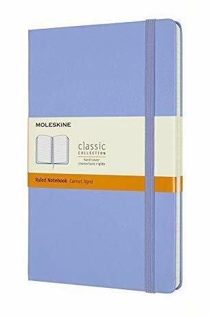 Moleskine Large Ruled Hardcover Notebook (Hydrangea Blue) (A5-size)