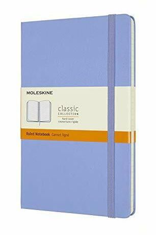 Moleskine Large Ruled Hardcover Notebook (Hydrangea Blue)
