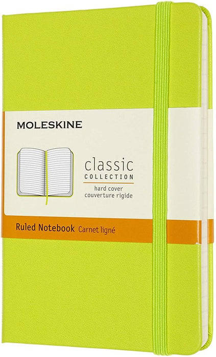 Classic Lemon Green Pocket Ruled Notebook HC