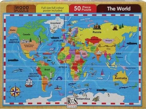 The World Map 50 Piece Puzzle