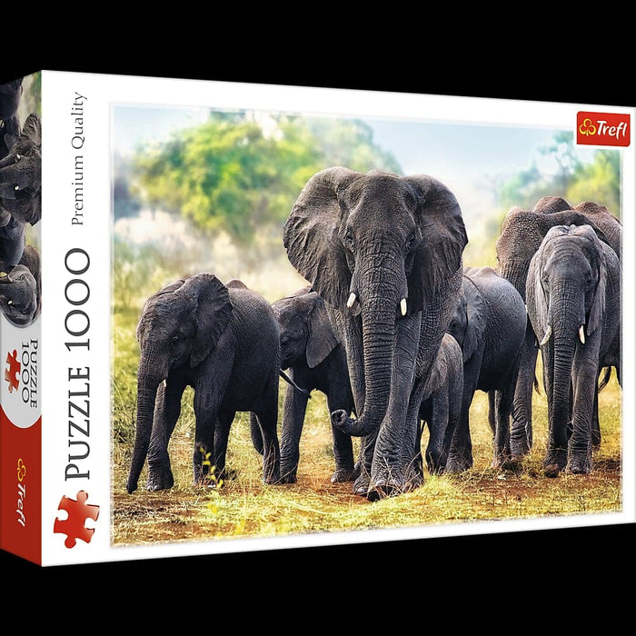 1000 Pc Puzzle: African Elephants