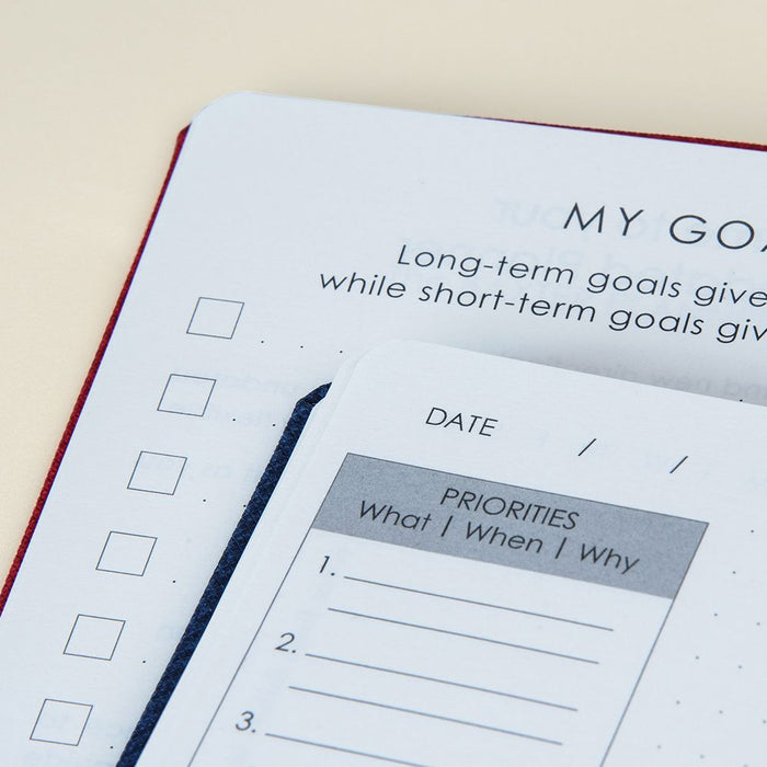 Baxter Undated Planner (A5) (Red) (Durable Synthetic Fibre Flexcover)