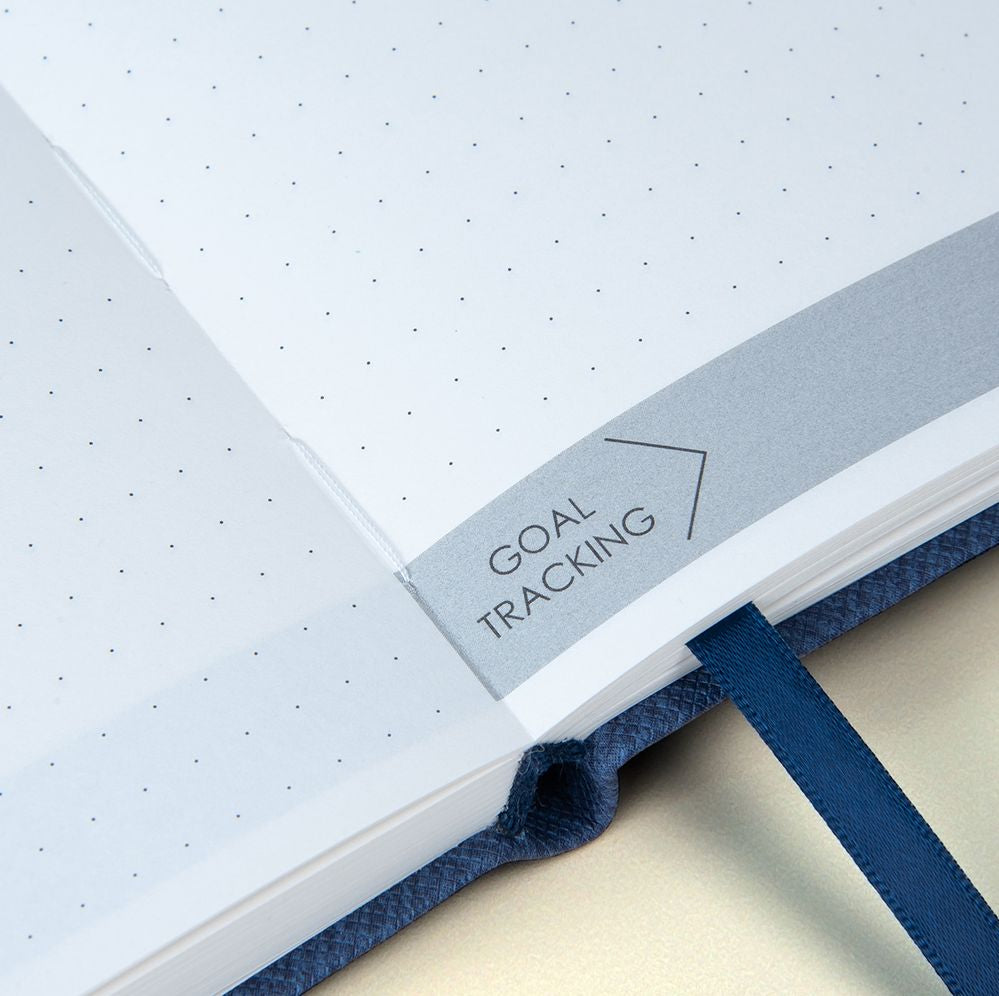Baxter Undated Planner (A5) (Navy) (Durable Synthetic Fibre Flexcover)