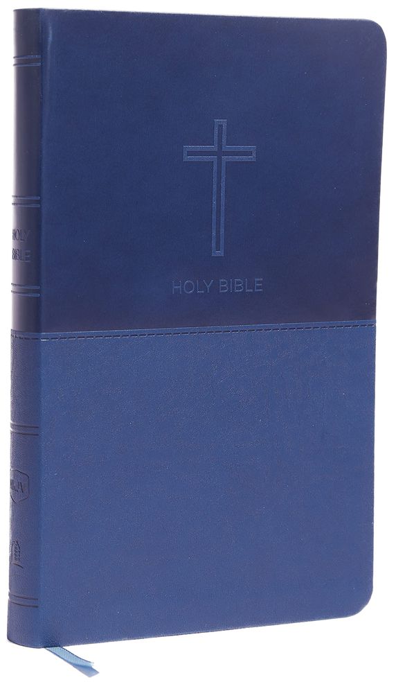 NKJV, Value Thinline Bible, Leathersoft, Blue, Red Letter, Comfort Print (Imitation Leather)