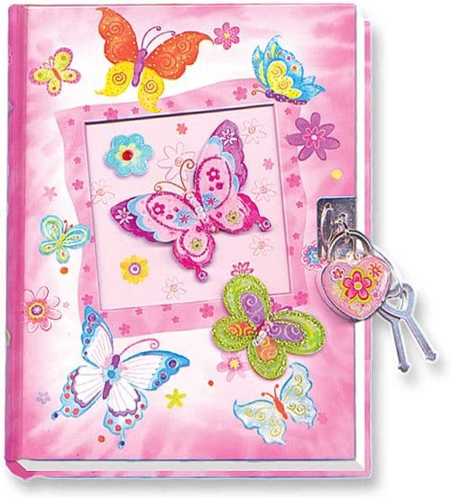 Diary Lock/Key Butterfly