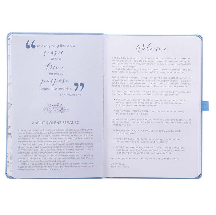 Rolene Strauss Undated Planner (Light Blue) (Imitation Leather)