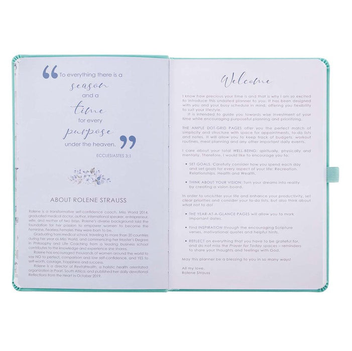 Rolene Strauss Undated Planner (Peppermint Green) (Imitation Leather)