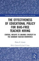 The Effectiveness of Educational Policy for Bias-Free Teacher Hiring: Critical Insights to Enhance Diversity in the Canadian Teacher Workforce