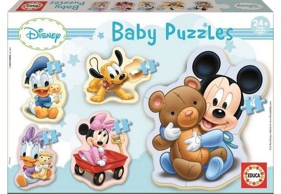Educa Baby Puzzles: Mickey (5 Asst) 24+ Months