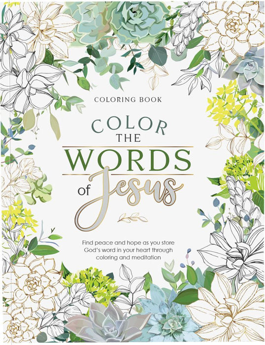 Color The Words Of Jesus (Paperback)