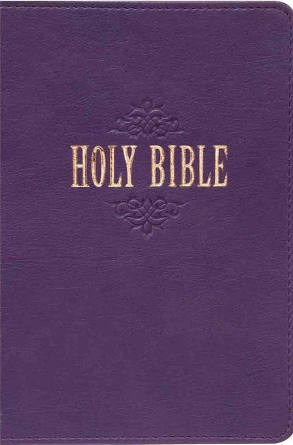 KJV Large Print Compact Purple Red Letters (Imitation Leather)