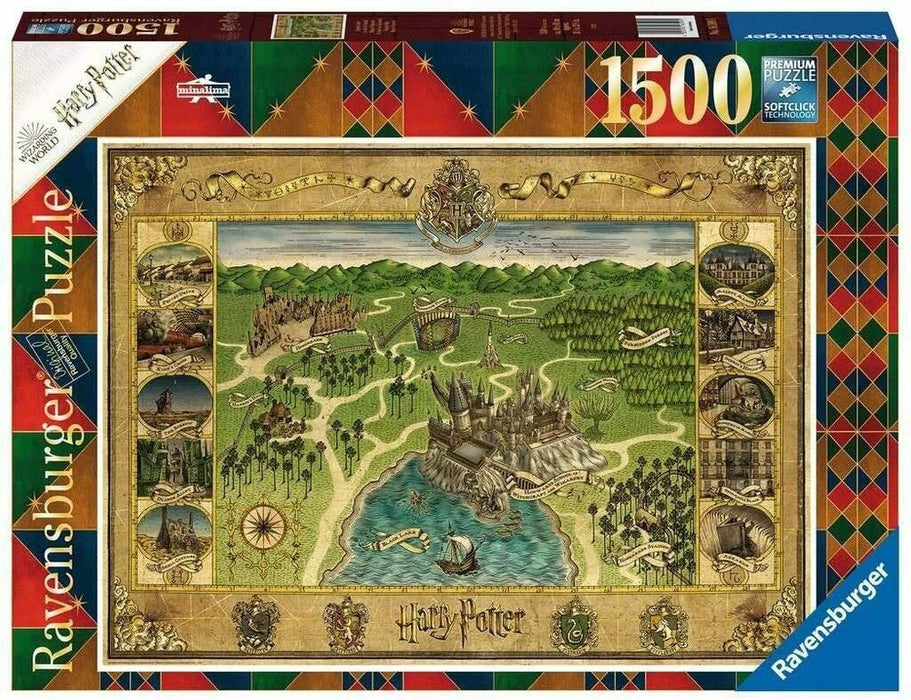 Ravensburger Harry Potter Hogwarts Map (1500 Piece Jigsaw Puzzle)