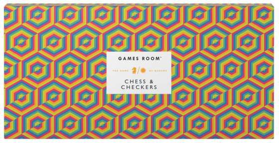 Game Room: Game Chess Checkers (Orange & Green)