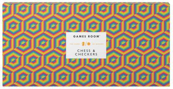 Game Room: Game Chess Checkers (Orange & Green)