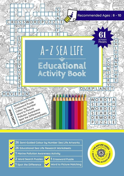 A-Z Sea Life Educational Activity Book (Paperback)