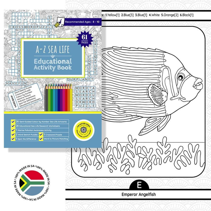 A-Z Sea Life Educational Activity Book (Paperback)