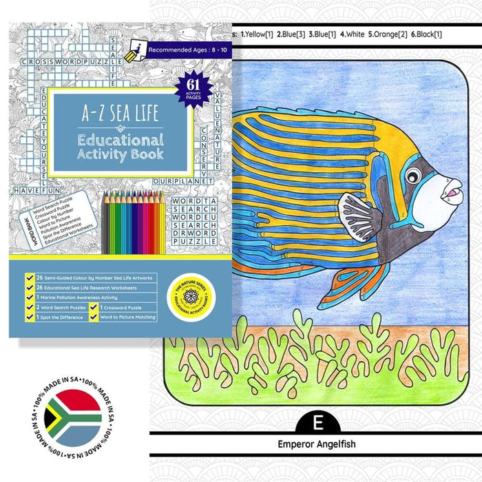 A-Z Sea Life Educational Activity Book (Paperback)